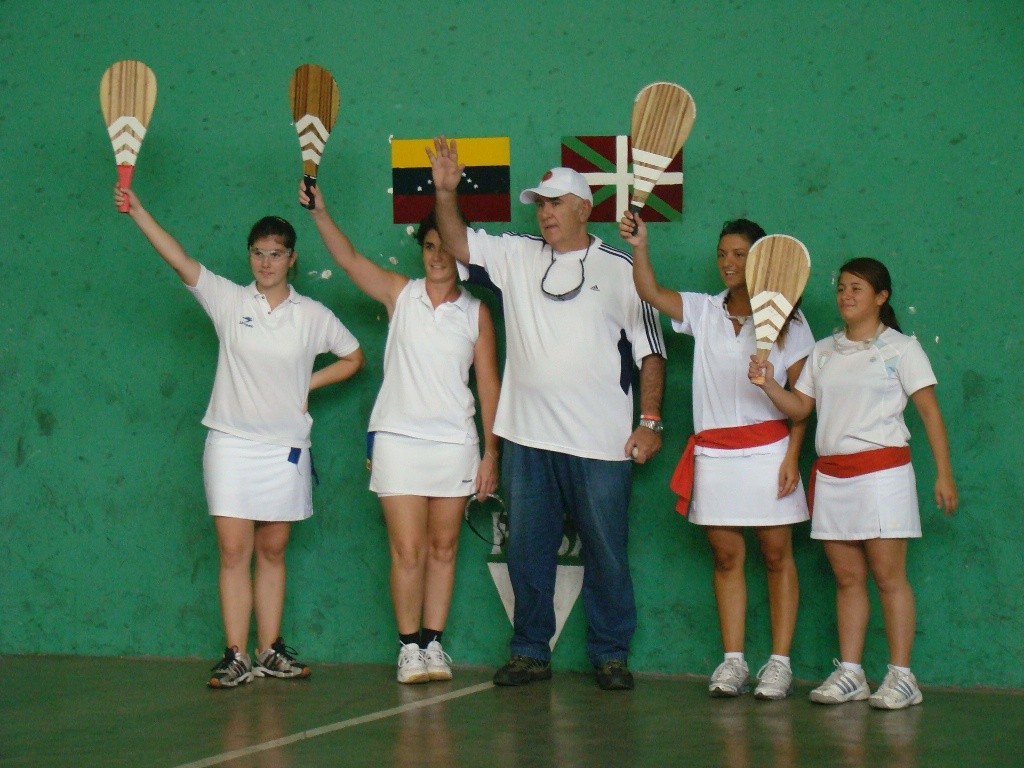 Emakumezkoen pelota goman Argentinak Venezuela B taldeari irabazi zion (argazkia P.Arriaga) 